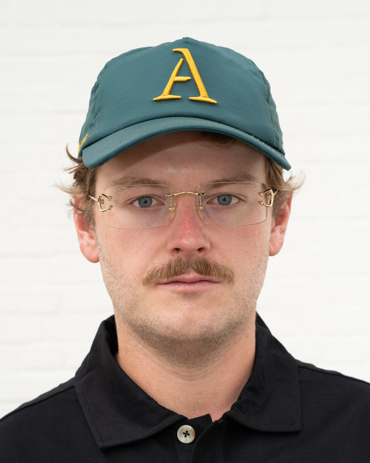 'A' Members Nylon Cap Green