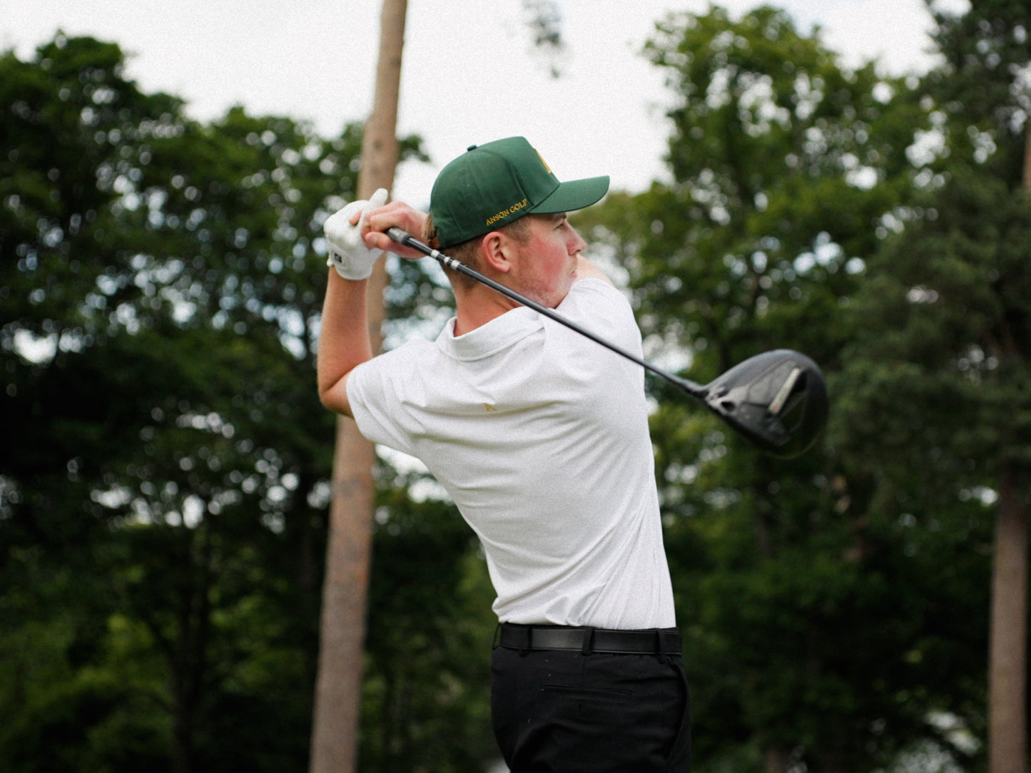 'A' Golf Polo S/S White