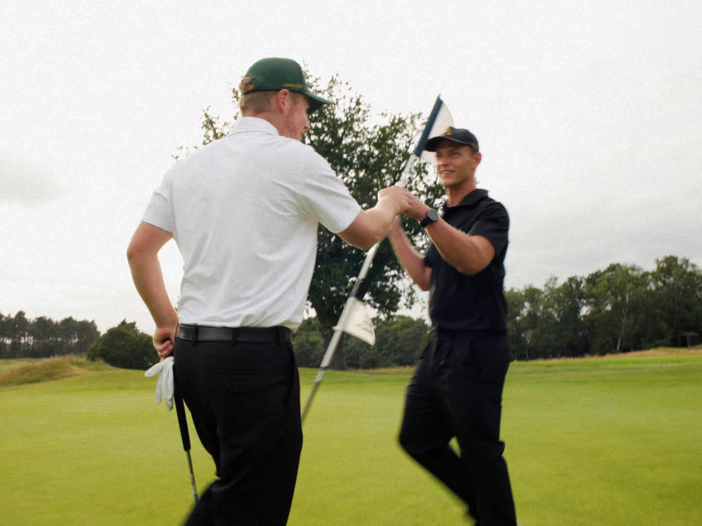 'A' Golf Polo S/S Black