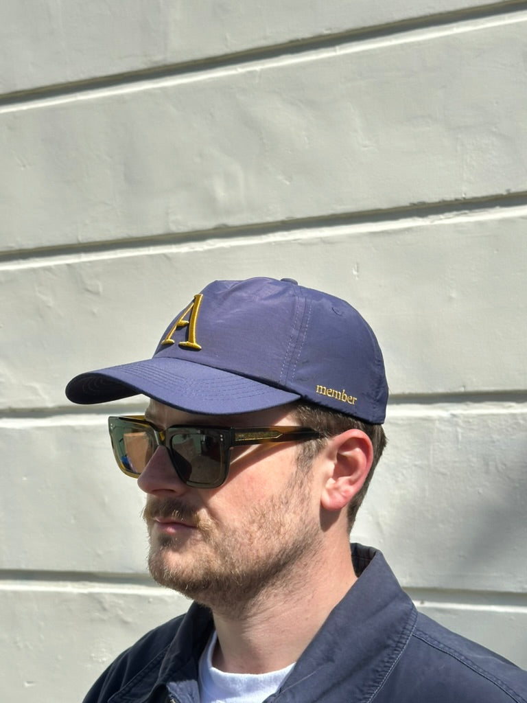'A' Members Nylon Cap - Navy