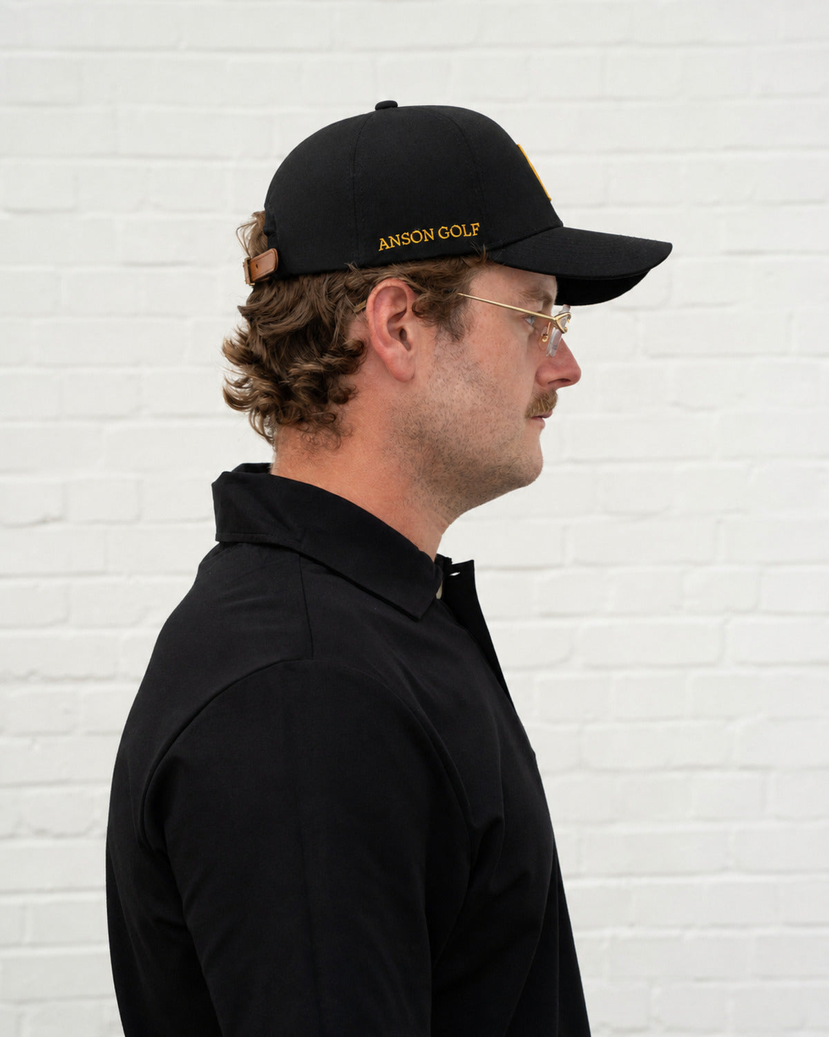 'A' Members Cotton Cap - Black