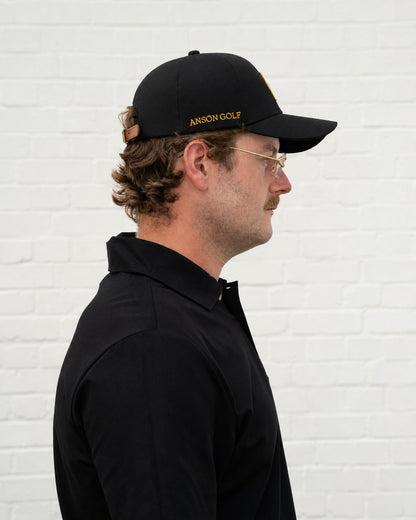 'A' Members Cotton Cap - Black