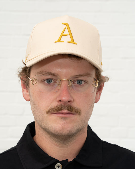 'A' Members Cotton Cap - Sand