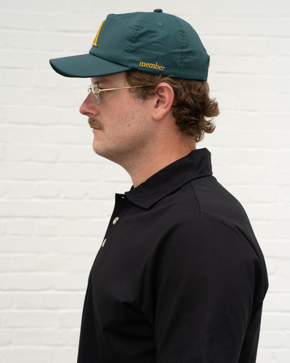 'A' Members Nylon Cap Green