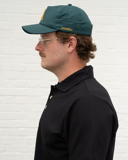 'A' Members Nylon Cap Green