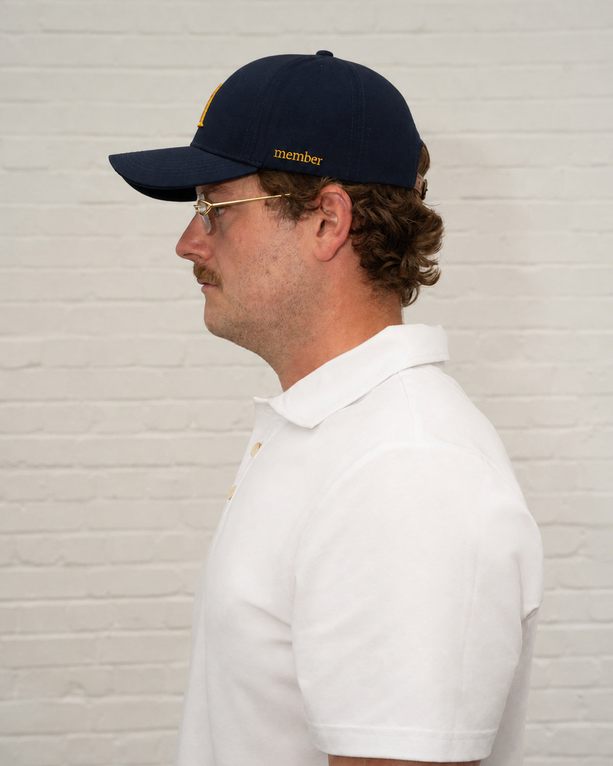 'A' Members Cotton Cap - Navy