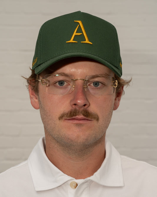 'A' Members Cotton Cap - Green