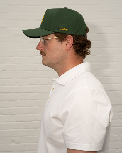 'A' Members Cotton Cap - Green