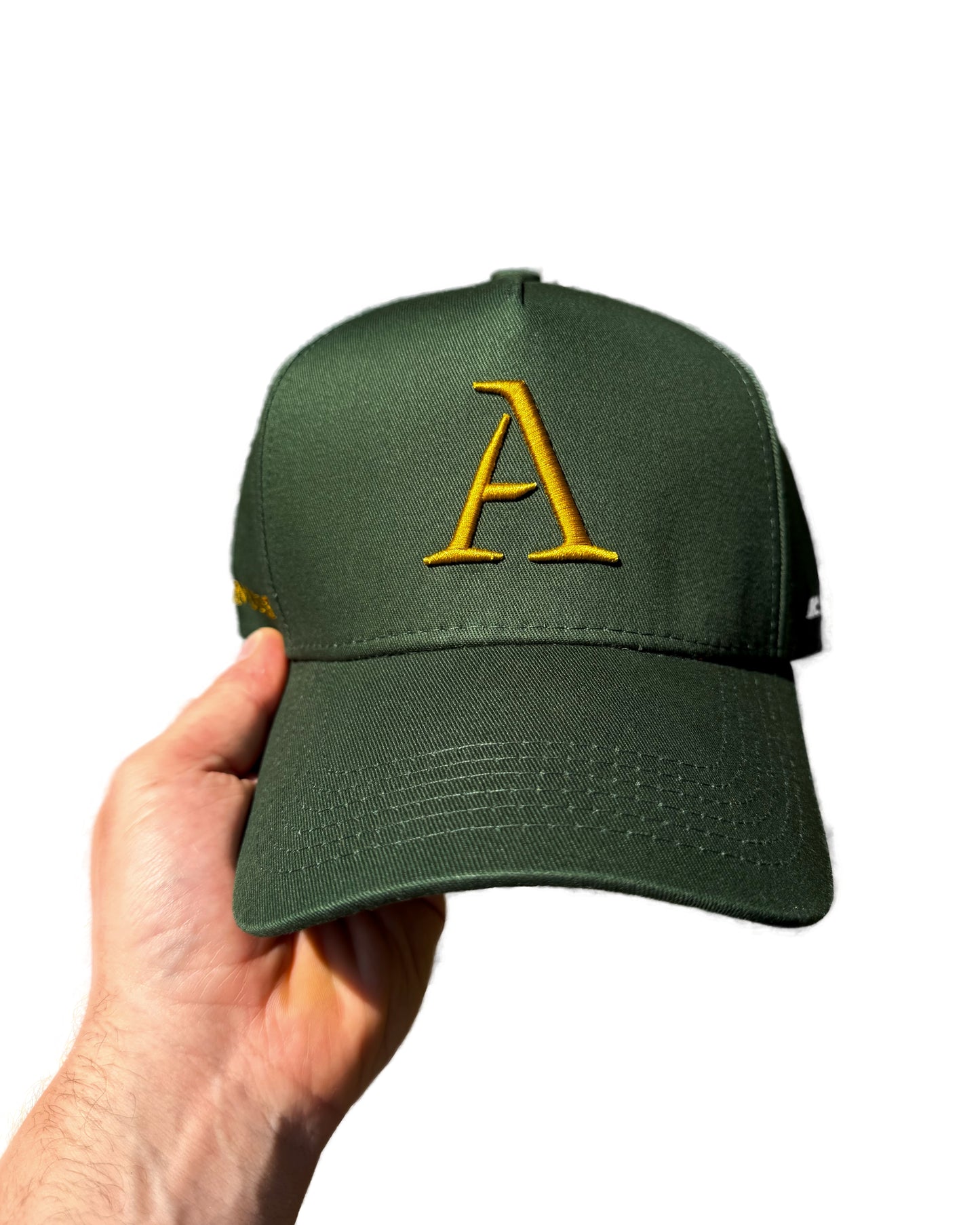 'A' Members Cotton Cap - Green