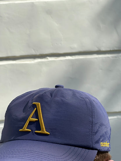 'A' Members Nylon Cap - Navy