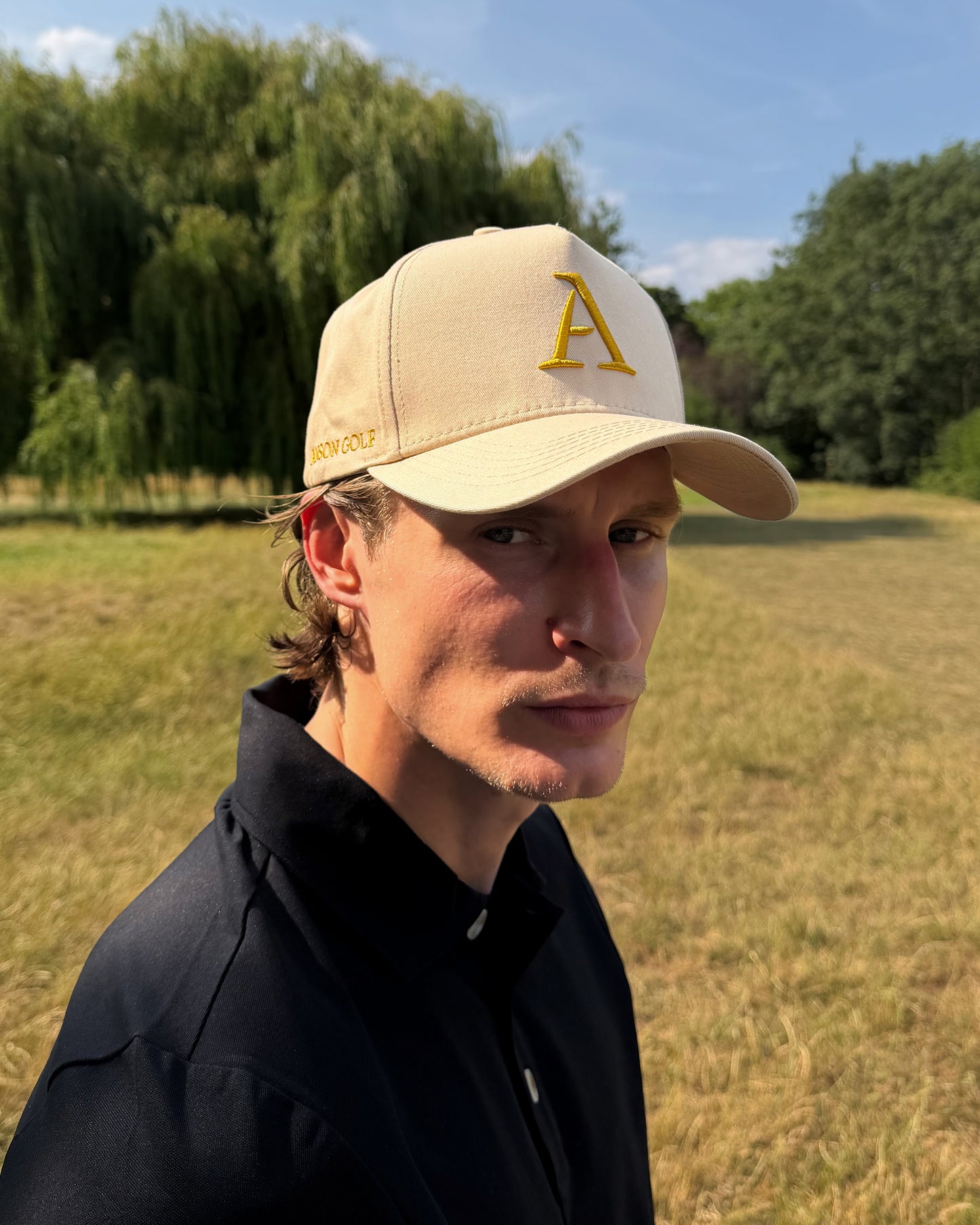 'A' Members Cotton Cap - Sand
