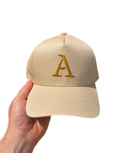 'A' Members Cotton Cap - Sand