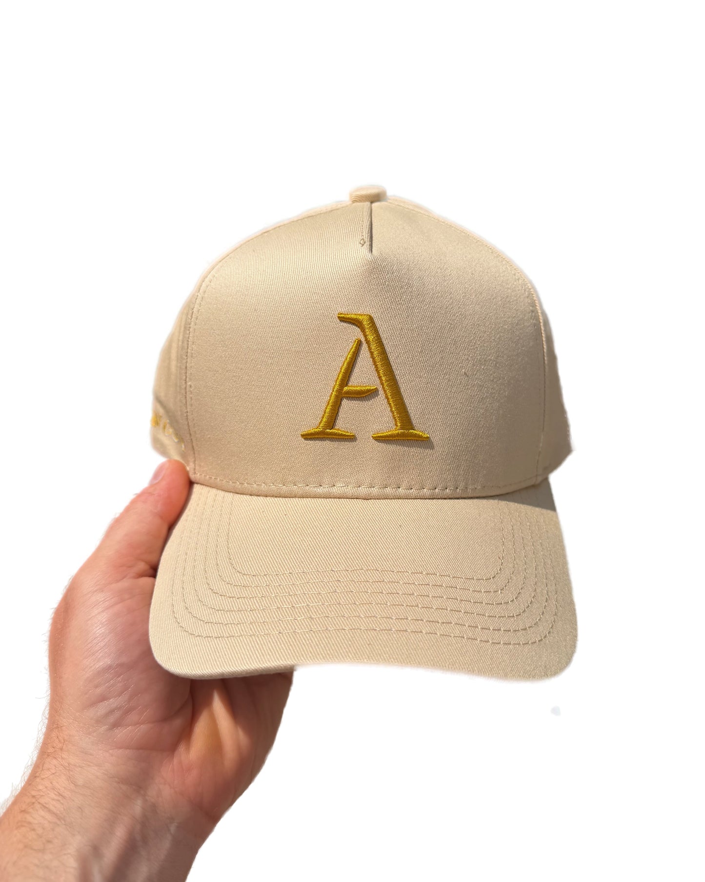 Beige - 'A' Members Cotton Cap 2
