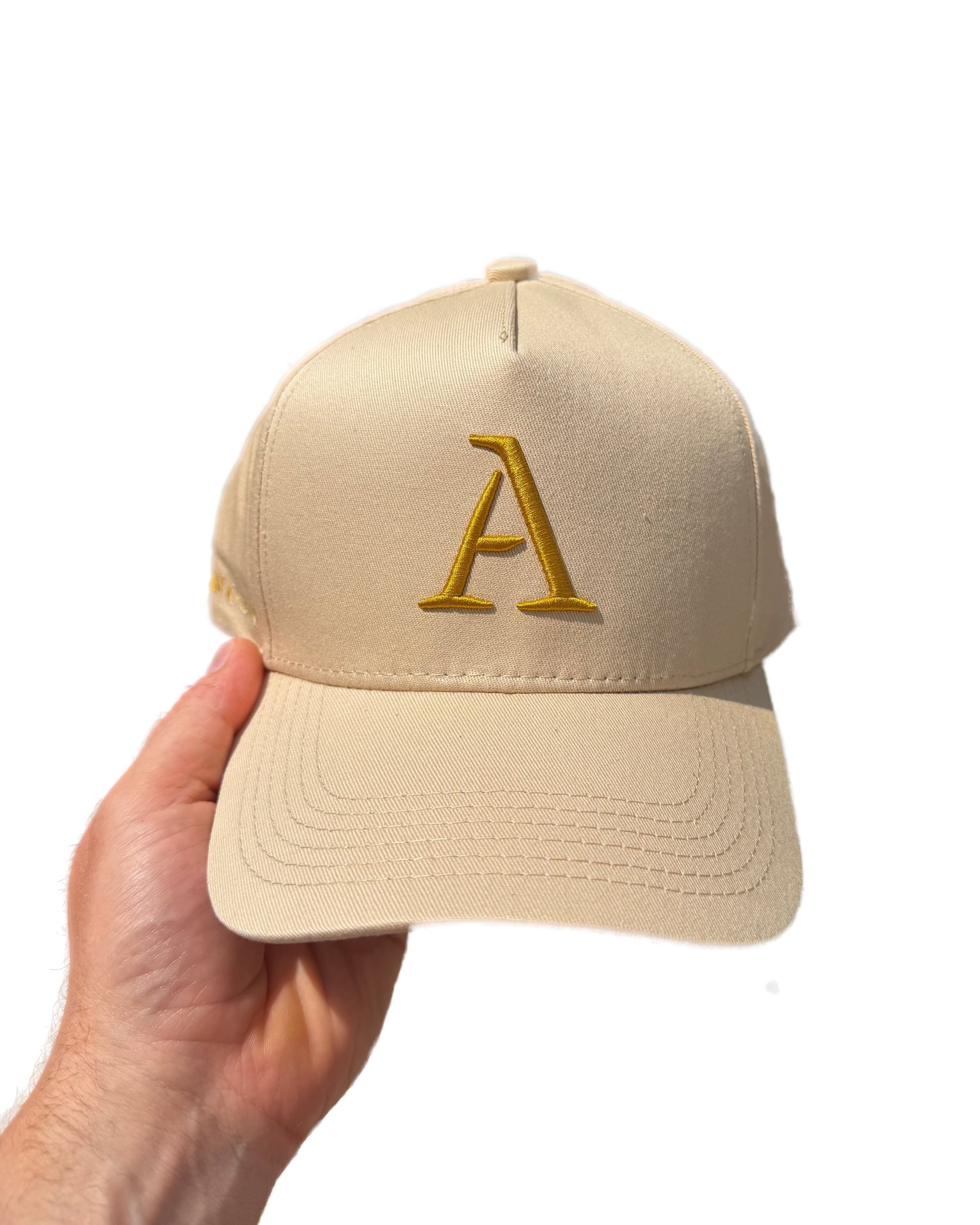 Beige - 'A' Members Cotton Cap 2
